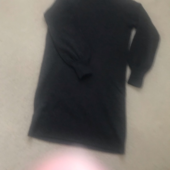NWT Jcrew merino wool charcoal Heather gray turtleneck sweater dress. - Picture 3 of 9